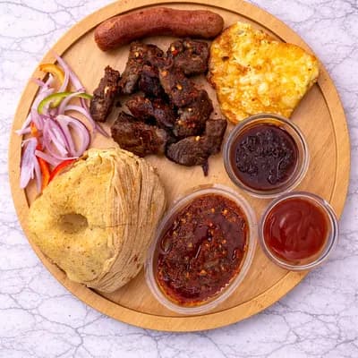 Gizzard pack with 1 kenkey