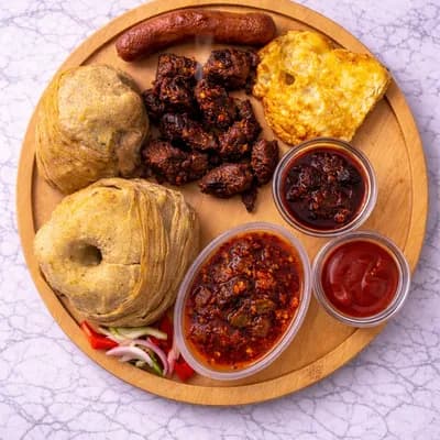 Gizzard pack with 2 kenkey
